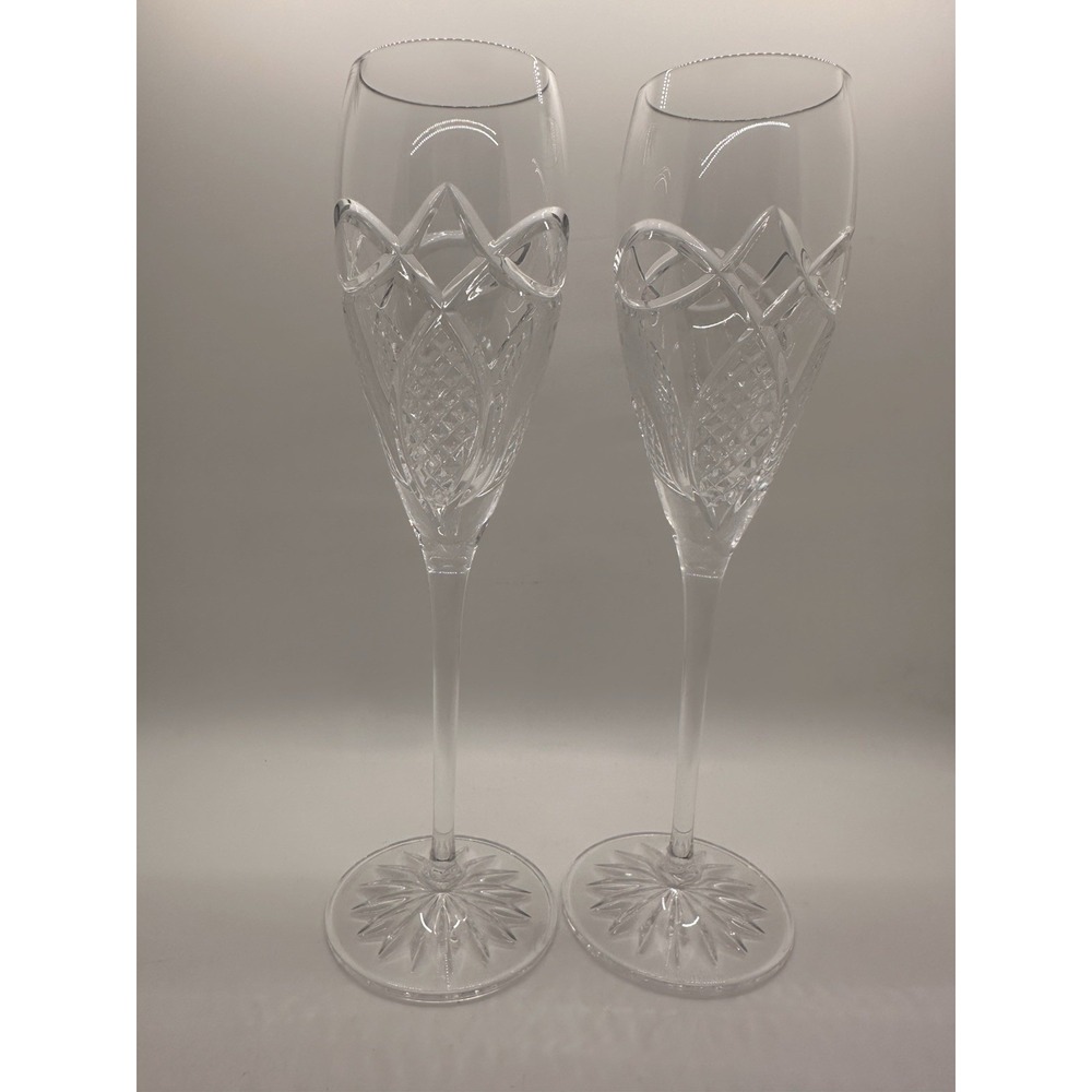 Waterford Crystal Celtic Knot Celebration Flutes‎ 40029118 No Box